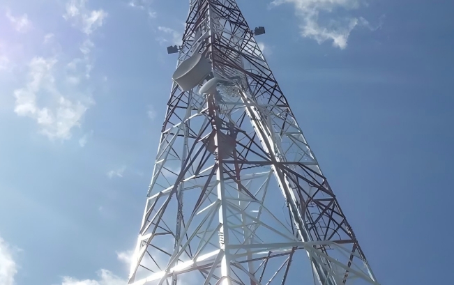The first communication tower of LWZH-1 